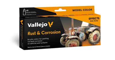 Vallejo - Model Color / Effects / 8 colors set - Rust & Corrossion