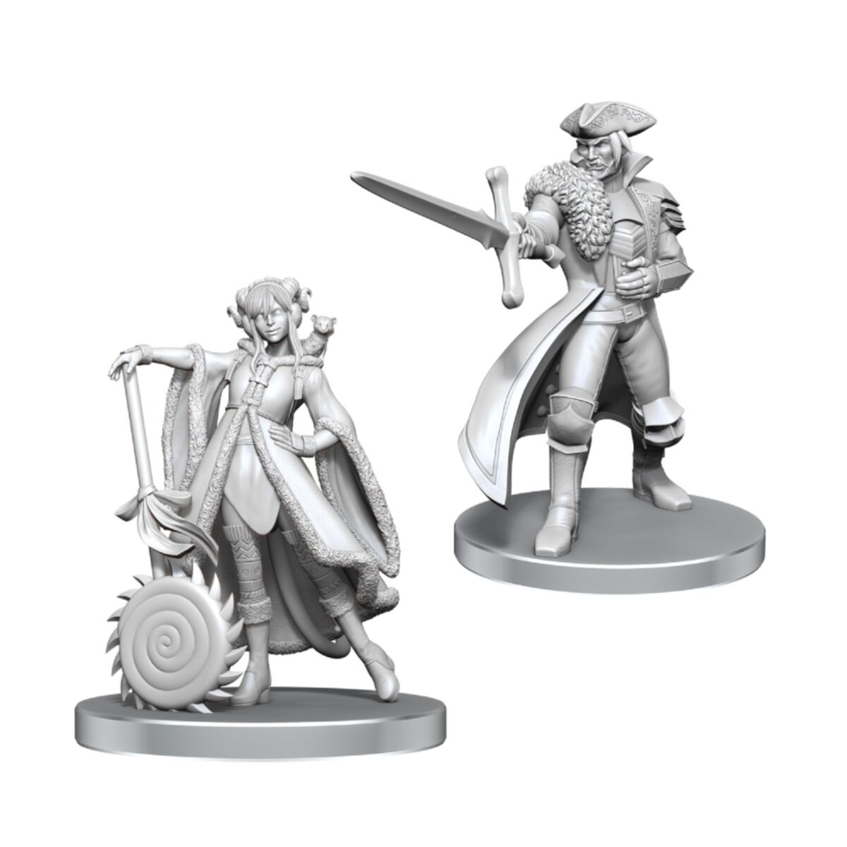 Critical Role Unpainted Miniatures: Jester Lavorre & Fjord Stone