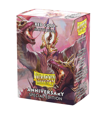 Dragon Shield Standard Matte Dual Sleeves Special Edition - Red/Gold