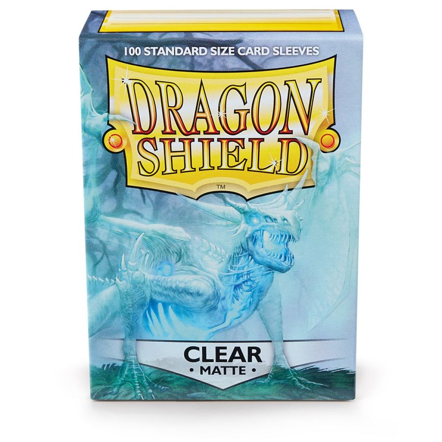 Dragon Shield Standard Sleeves - Matte Clear (100 Sleeves)