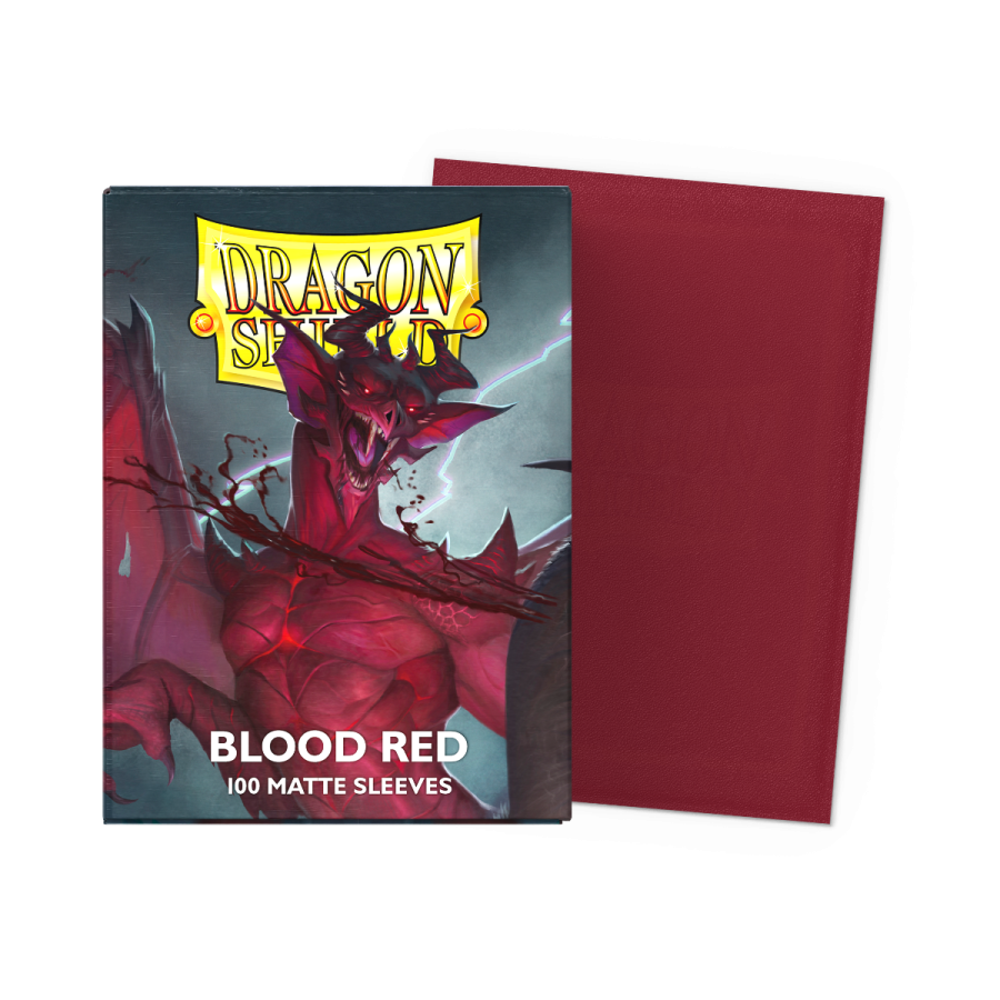 Dragon Shield Standard Matte Sleeves - Blood Red (100)