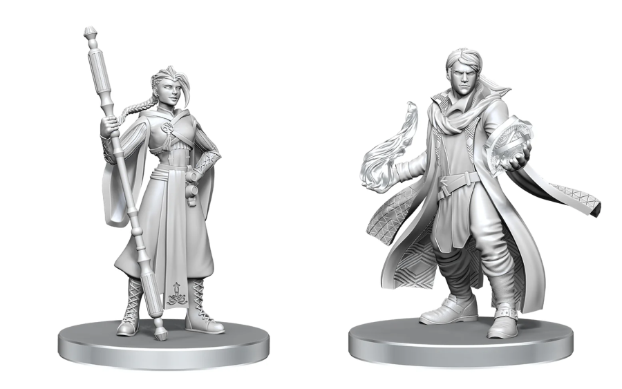 Critical Role Unpainted Miniatures: Beauregard & Caleb