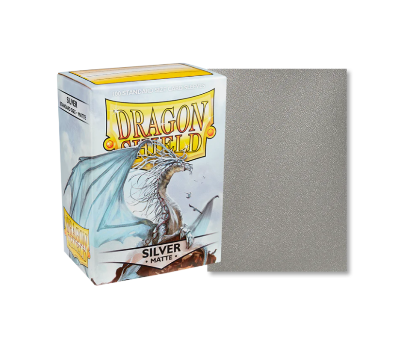 Dragon Shield Standard Sleeves (100) - Matte Silver