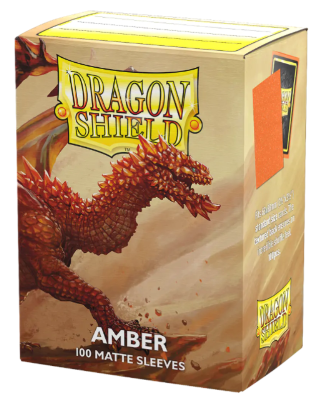 Dragon Shield Standard Matte Sleeves - Amber