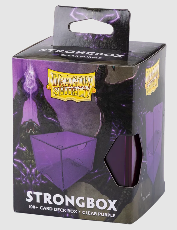 Dragon Shield Strongbox Box - Clear Purple