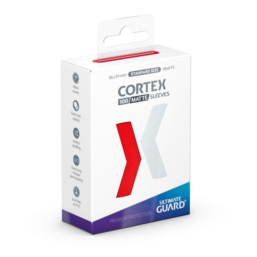 UG Cortex Sleeves Matte Standard Size - Red (100)