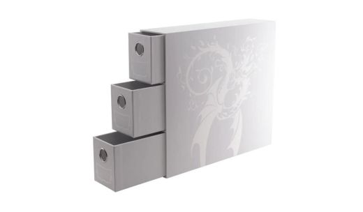 Dragon Shield Storage - Card Drawers Fortress - Vertical - 3 XL - White