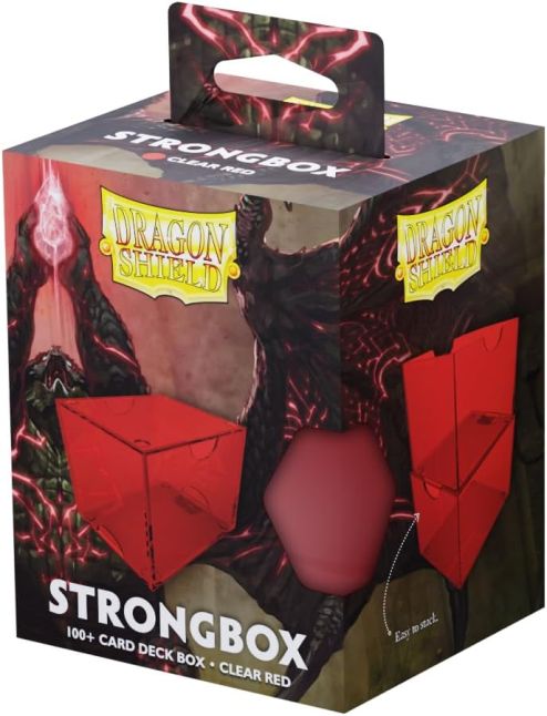 Dragon Shield Strongbox Box - Clear Red