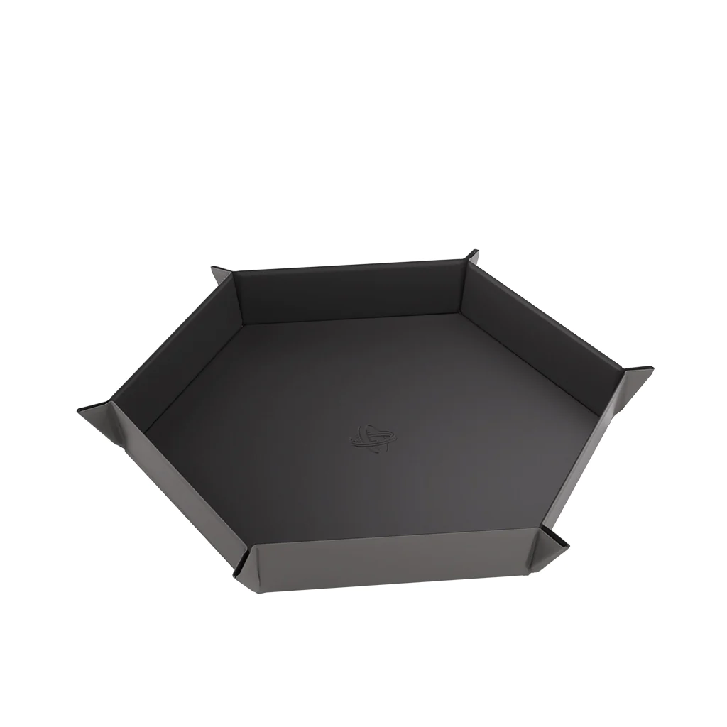 Magnetic Dice Tray Hexagonal Black/Gray XL