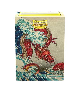 Dragon Shield - Standard Sleeves: Great Wave Brushed Art (100)