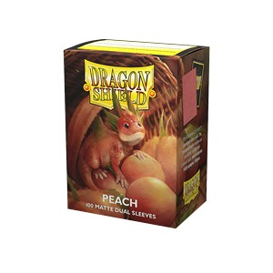Dragon Shield - Standard Sleeves: Peach Matte Dual (100)